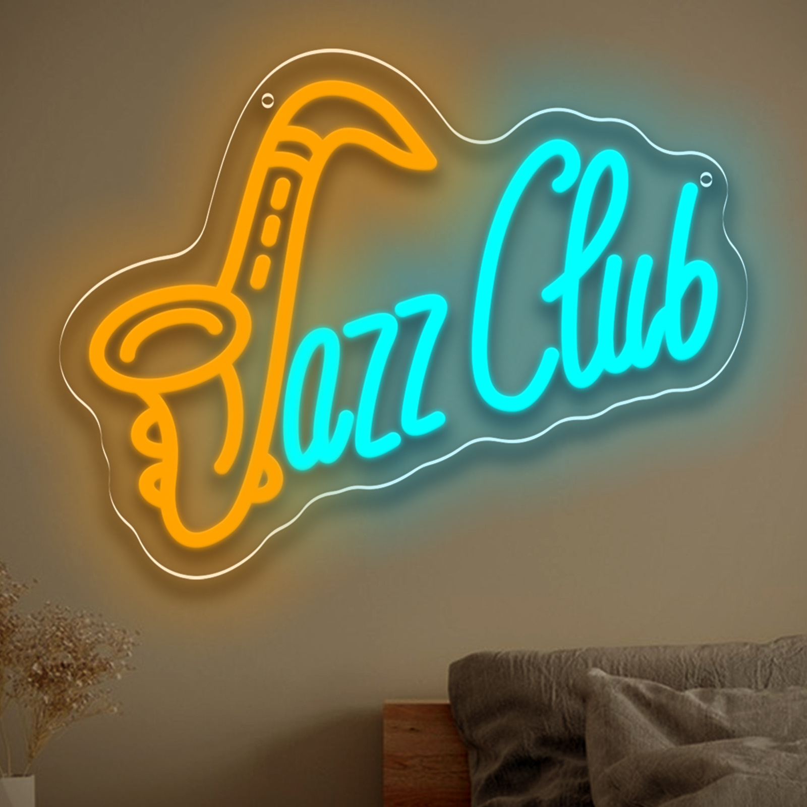 Musical Instrument Image - نادي الجاز LED النيون تسجيل الساكسفون