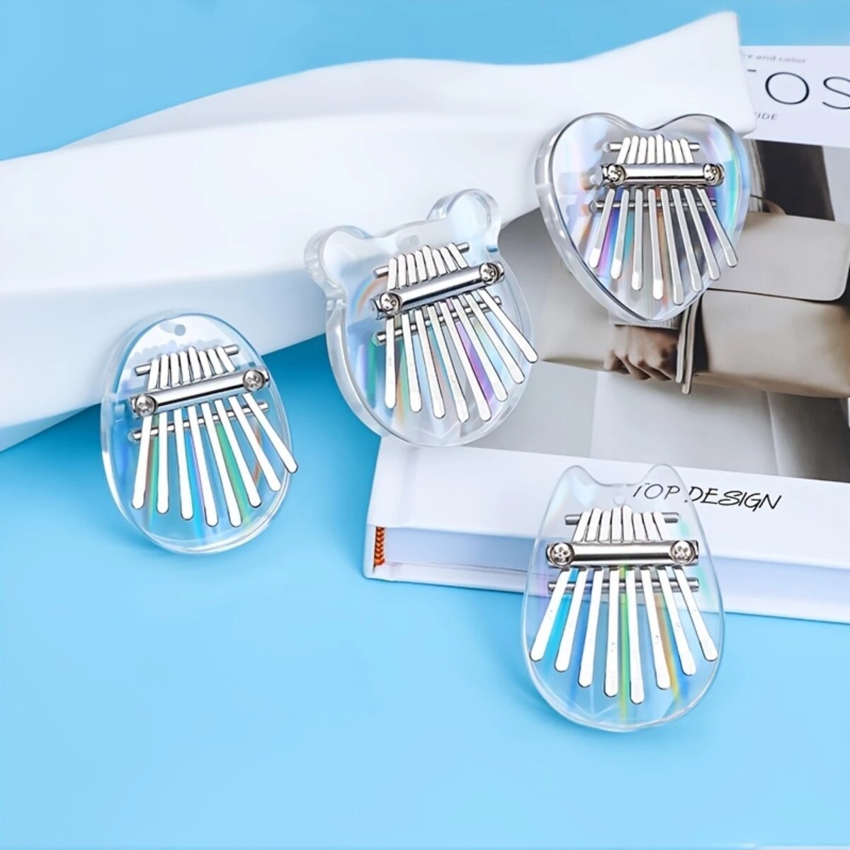 Musical Instrument Sounds - Miwayer-mini kalimba 8 مفاتيح ، لون