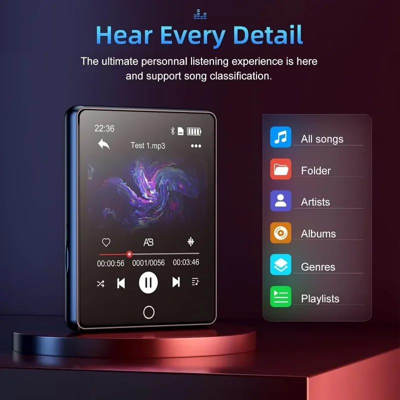 مشغل MP3 بشاشة تعمل باللمس مع  - مراجعة Musical Instrument Image وسعره