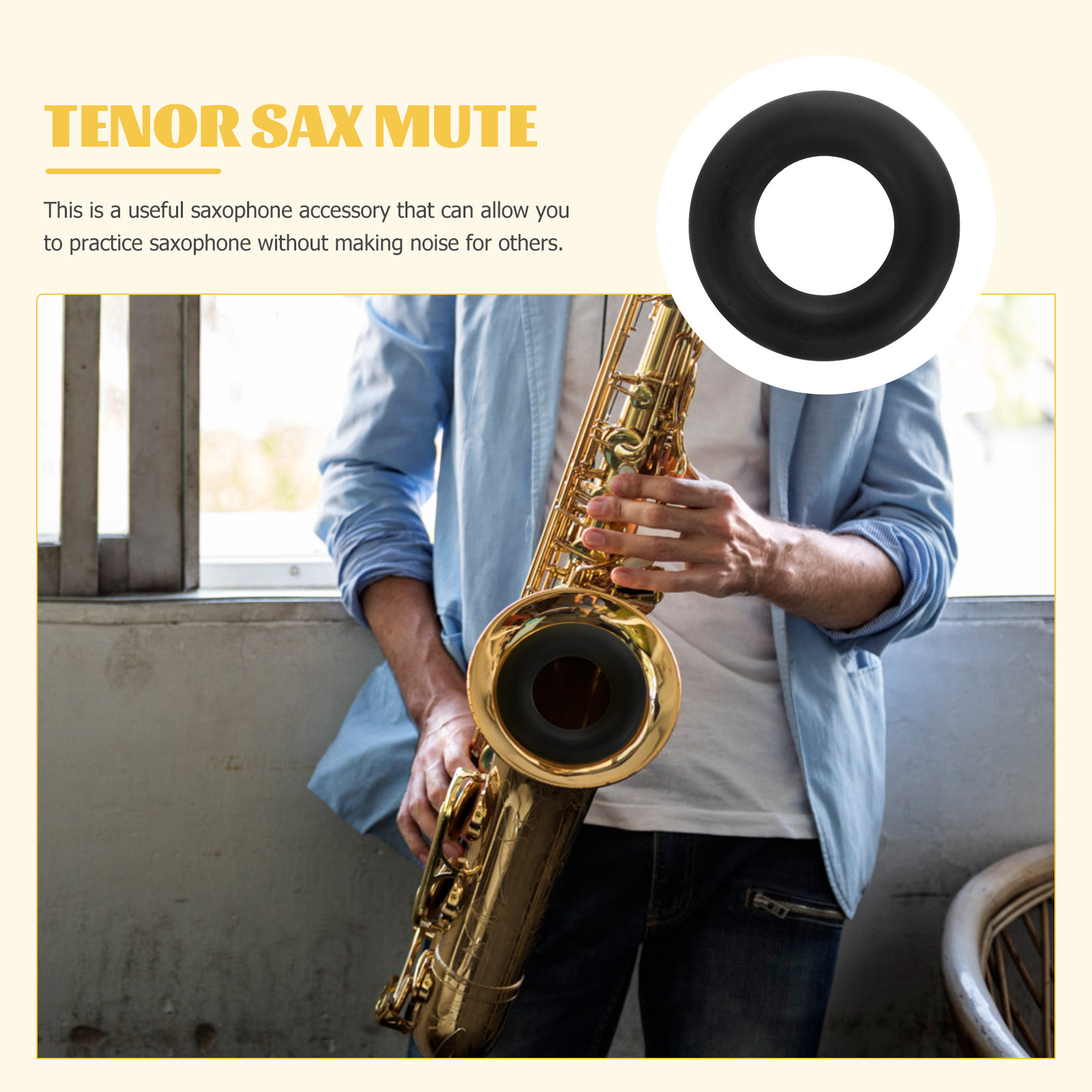 كاتم صوت الساكسفون المصنوع من  - مراجعة Musical Instrument Sounds وسعره