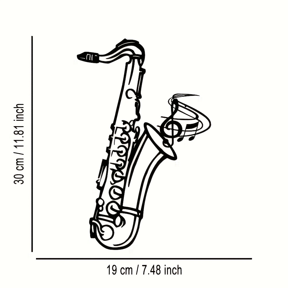 لوحة جدارية معدنية على شكل ساك - مراجعة Musical Instrument Image وسعره