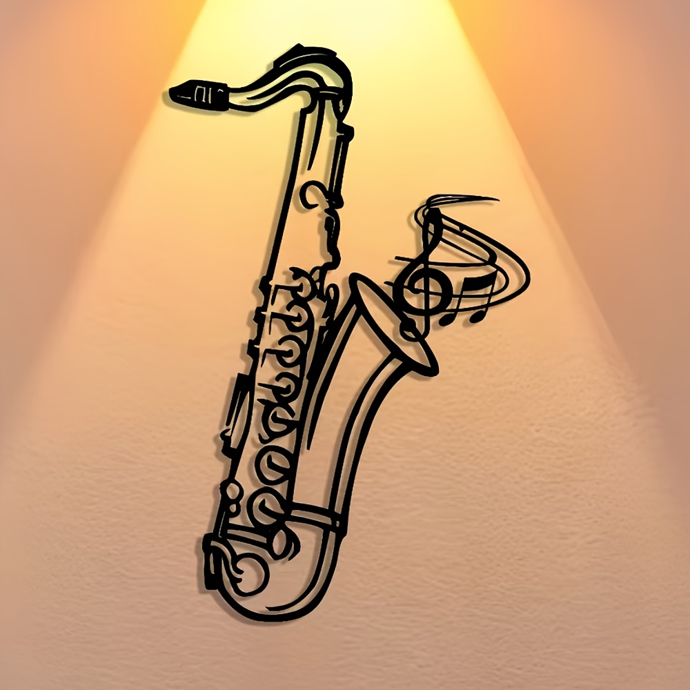 لوحة جدارية معدنية على شكل ساك - مراجعة Musical Instrument Image وسعره