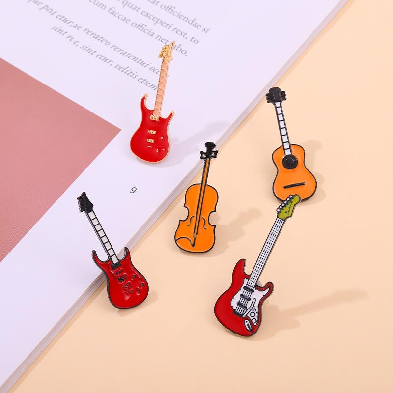 دبابيس مخصصة باس الغيتار دبابي - مراجعة Musical Instrument Symbols وسعره