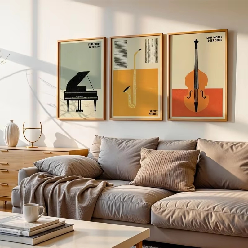 ملصق موسيقى البوب ​​العتيقة عل - مراجعة Musical Instrument Image وسعره