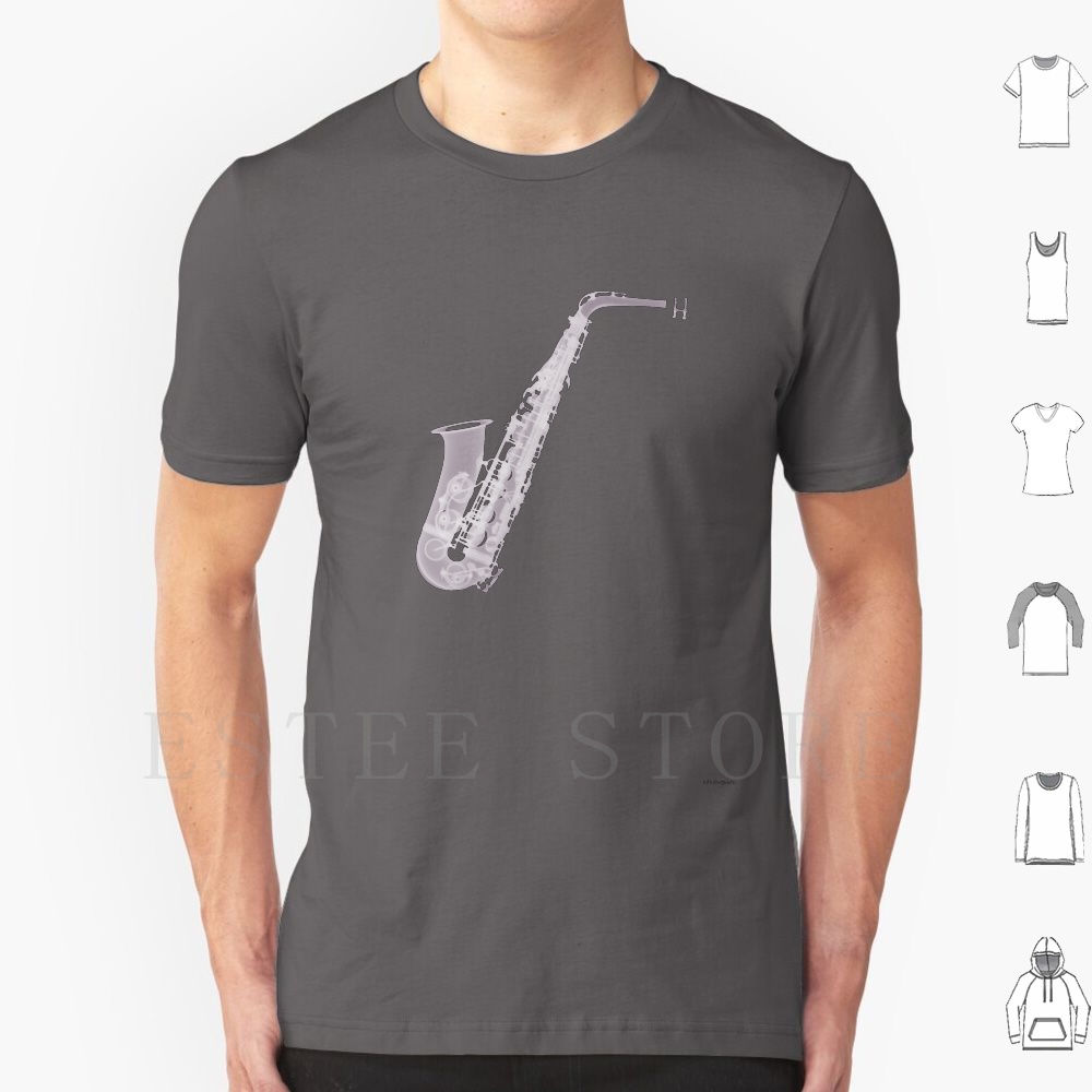 Saxophone-X-Ray T Shirt DIY Bi - مراجعة Musical Instrument Image وسعره
