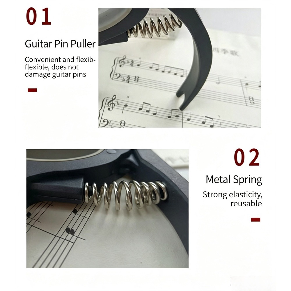 كابو جيتار 2 في 1 مع أداة سحب  - مراجعة Musical Instrument In English وسعره