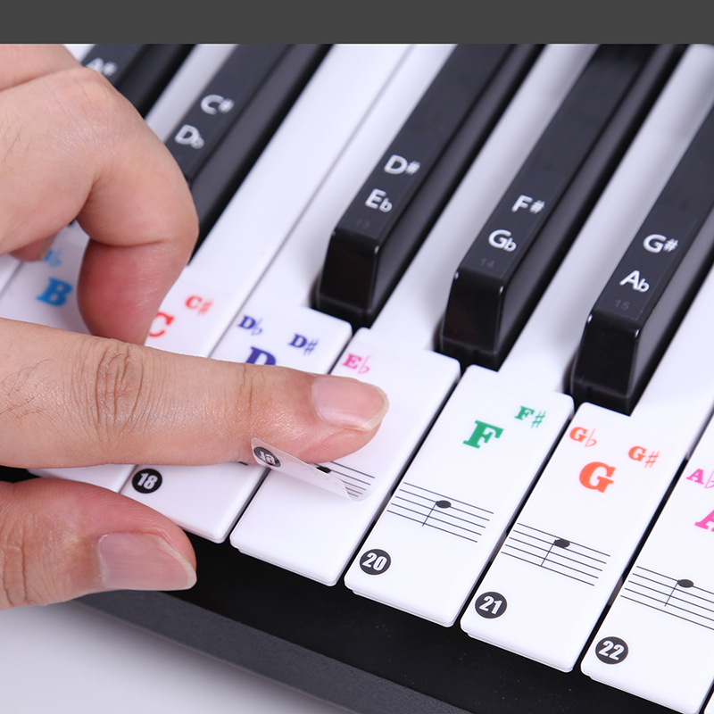 ملصقات شفافة لآلة البيانو 49/5 - مراجعة Musical Instrument Symbols وسعره