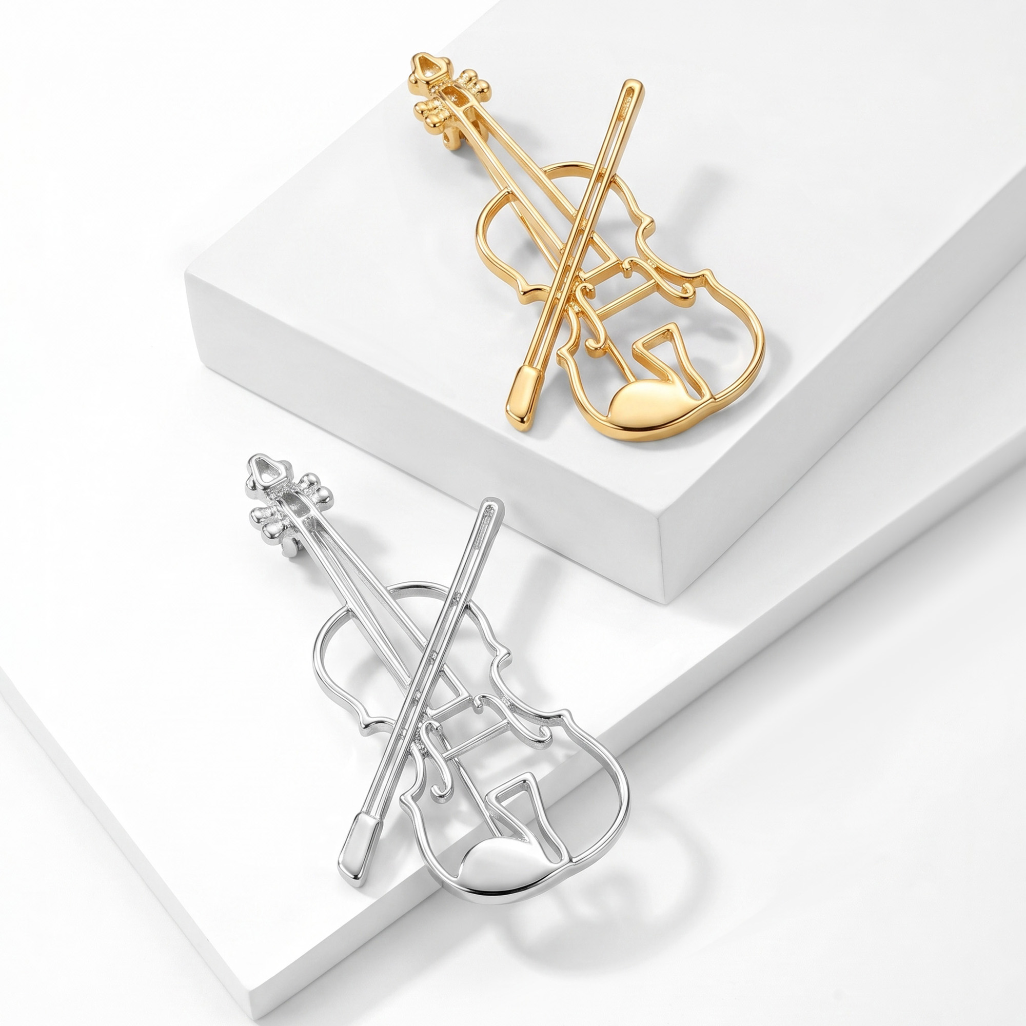 دبابيس جيتار أنيقة بتصميم مفرغ - مراجعة Musical Instrument Symbols وسعره