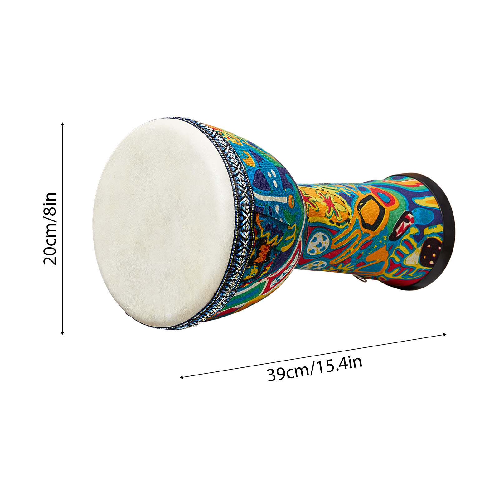 طبل أفريقي كبير مقاس 8 بوصات،  - مراجعة Djembe Hand Drum وسعره