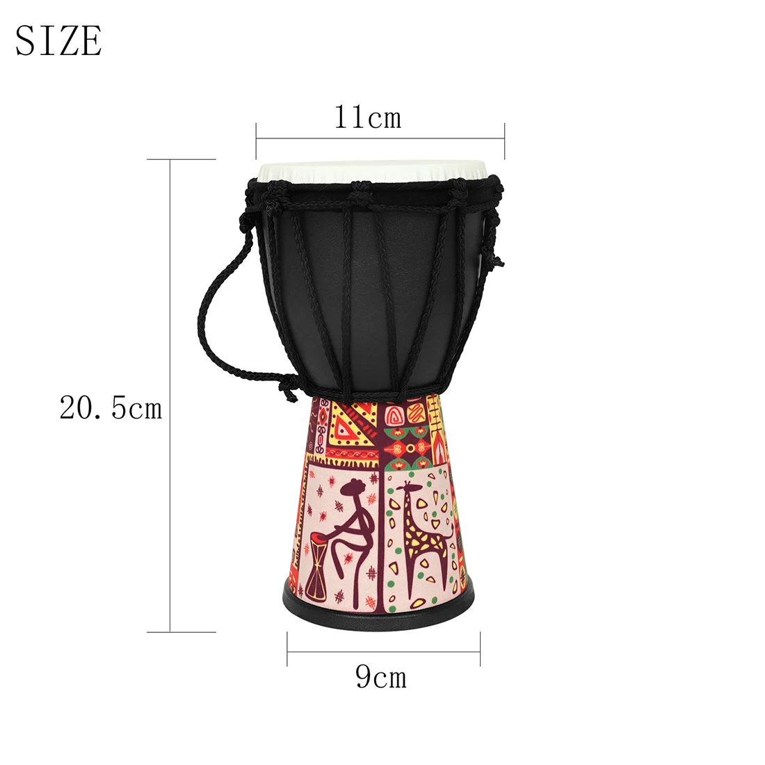4 بوصة الأفريقية طبل ABS طبل ت - مراجعة Djembe Hand Drum وسعره