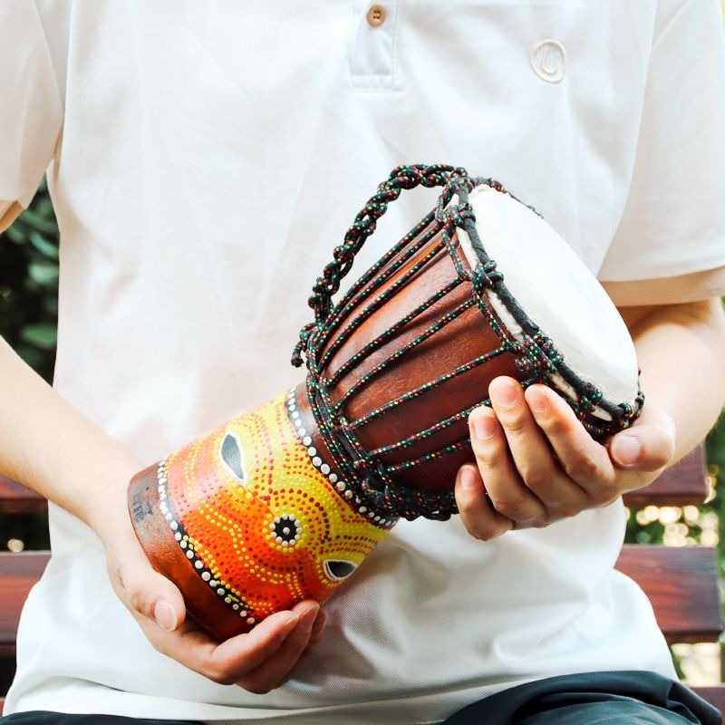 طبلة أفريقية صغيرة للمبتدئين م - مراجعة Djembe Hand Drum وسعره