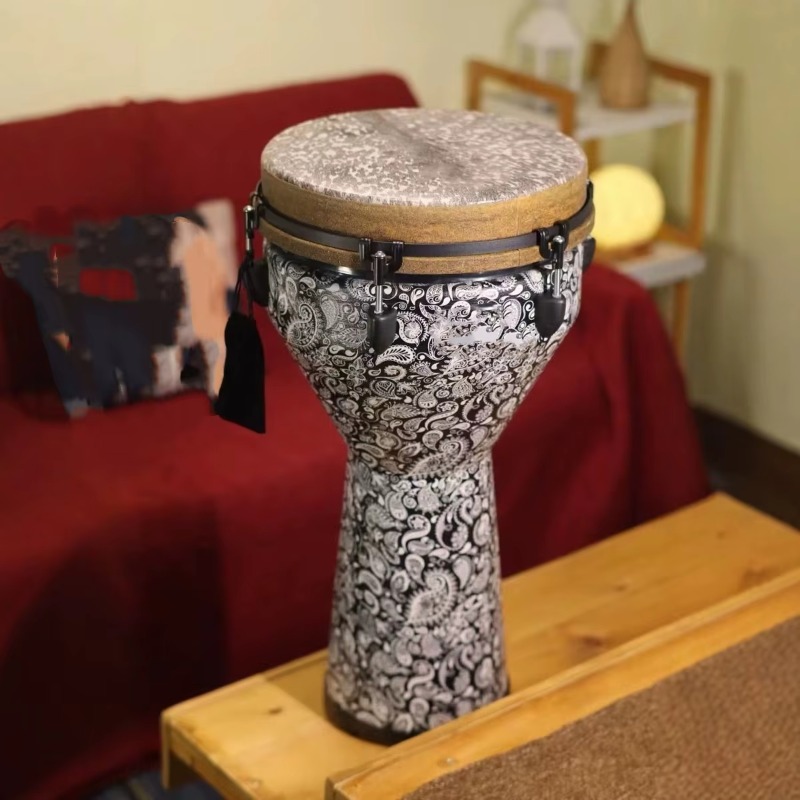 طبلة دجيمبي خشبية صديقة للبيئة - مراجعة Djembe Hand Drum وسعره