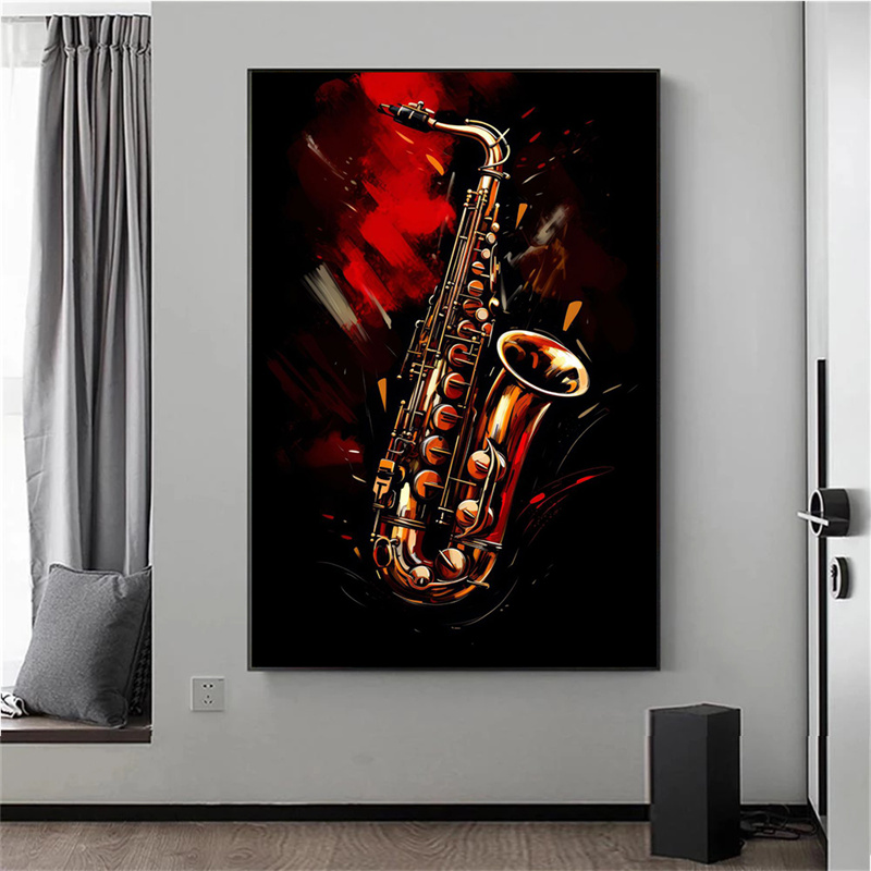 لوحات فنية تجريدية ملونة بدون  - مراجعة Musical Instrument Image وسعره